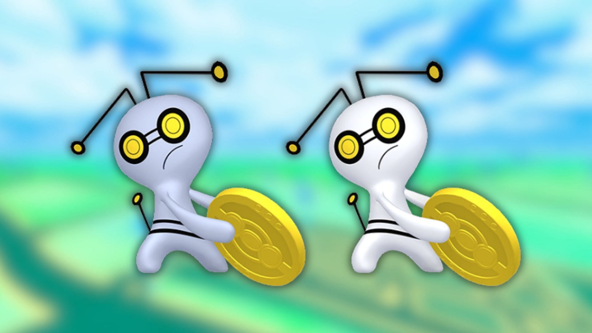Gimmighoul and its shiny variant (Image via The Pokemon Company)