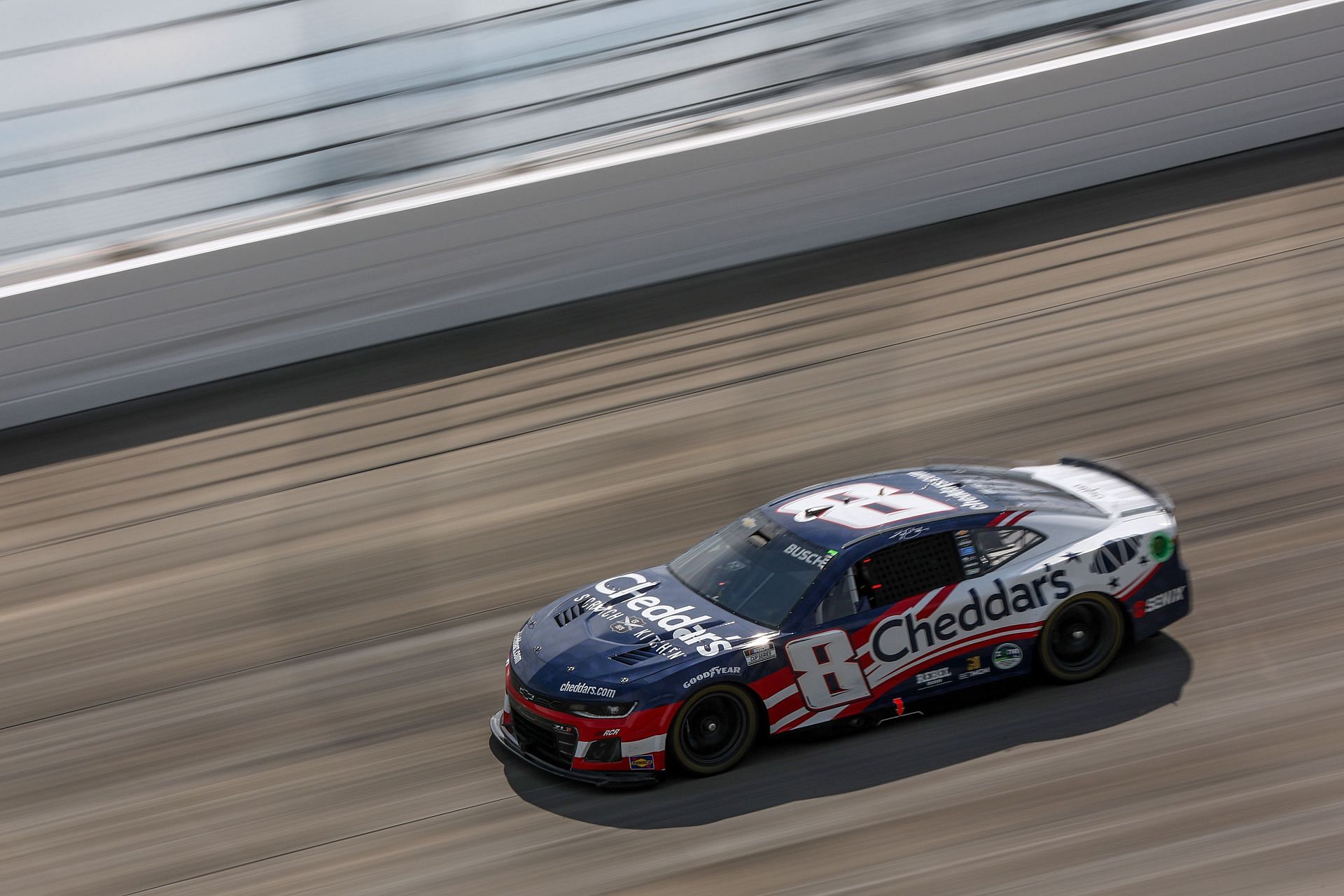 Kyle Busch (8) during the NASCAR Cup Series race at Dover. Source: Getty
