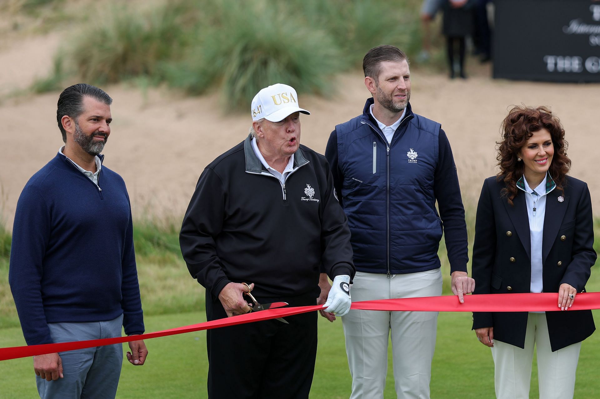 U.S. President Donald Trump Visits Scotland For Golfing Getaway - Source: Getty