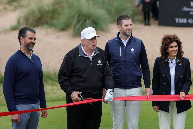 Donald Trump inaugurates new golf course in Scotland