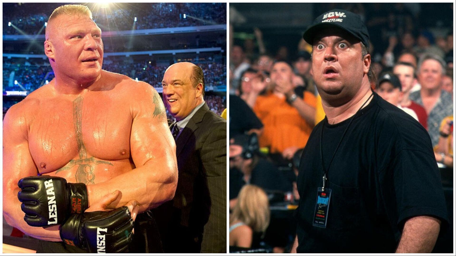 Brock Lesnar and Paul Heyman. (Photos: WWE.com)