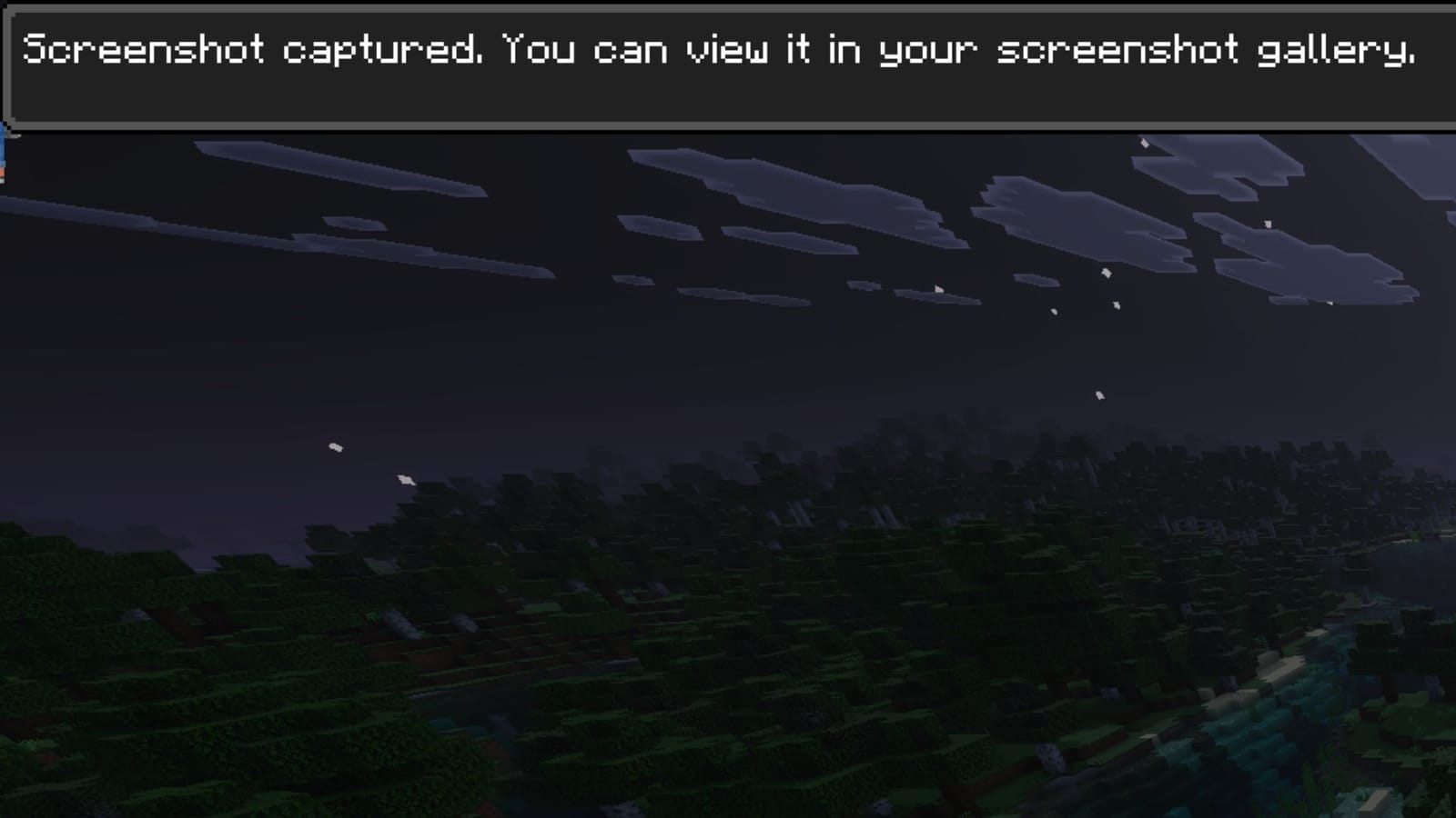 First Minecraft Screenshot How to find the Minecraft Bedrock screenshots location on Windows