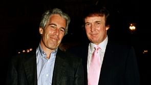 "Ooh, that don't look good" - Russell Brand reacts to viral Epstein clip where he answers if he ever "socialized" with Trump around underage girls