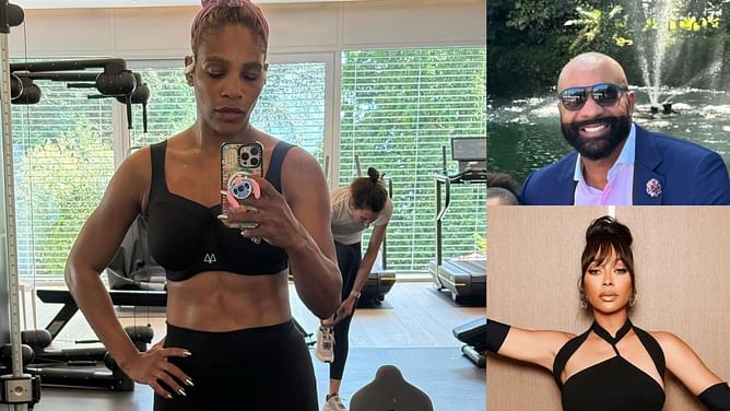 La La Anthony and Carlos Boozer react candidly as Serena Williams flaunts ripped body from different 'angles': "Preparing for summer"