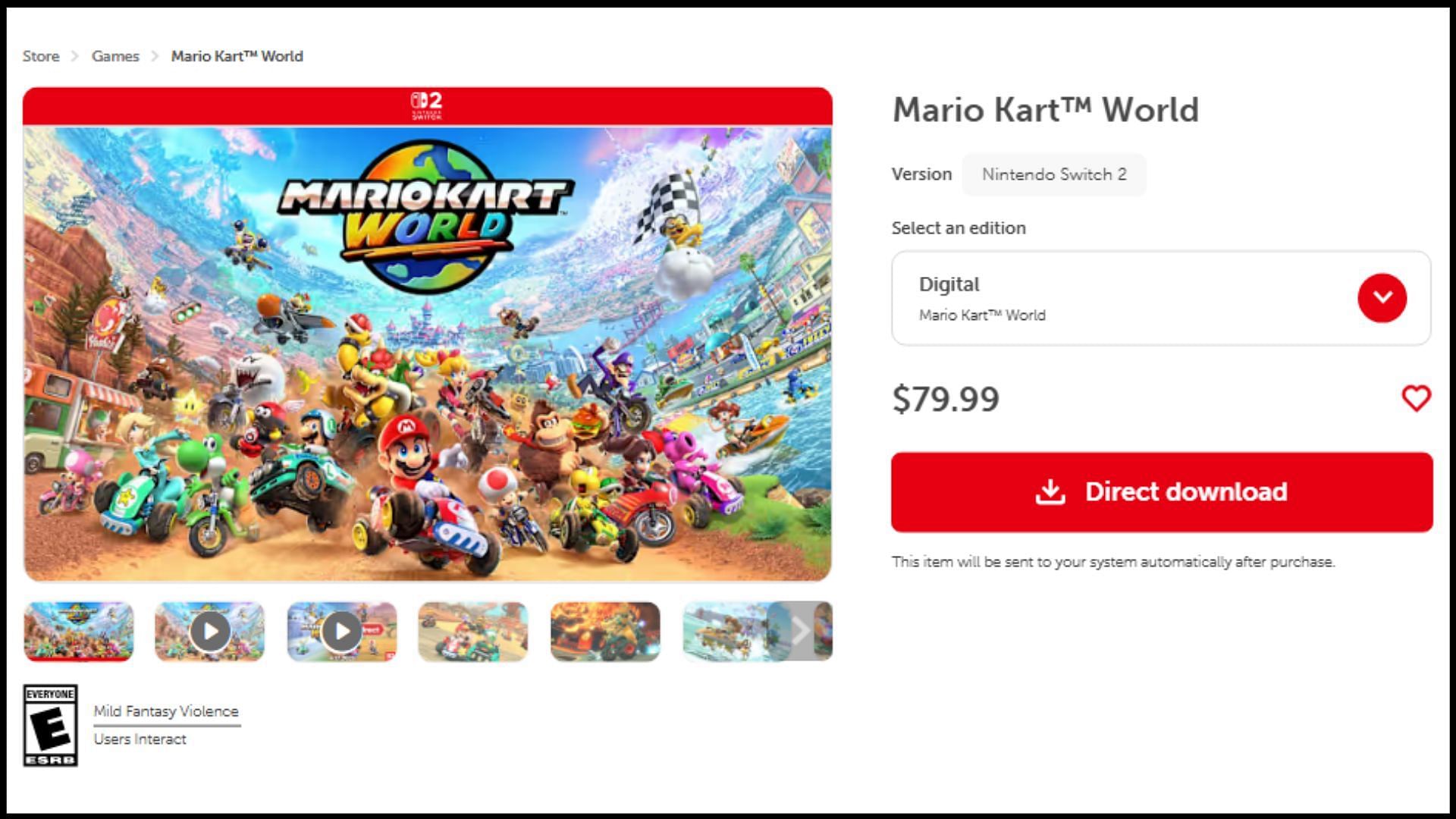 How much will GTA 6 likely cost compared to Mario Kart World? (Image via Nintendo)