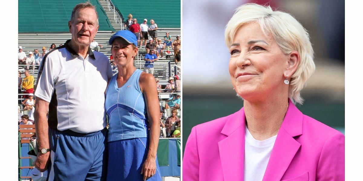 "People hit a kinder return, Chris Evert never understood that" - When ex-US President George H.W. Bush revealed reality of playing tennis with icon