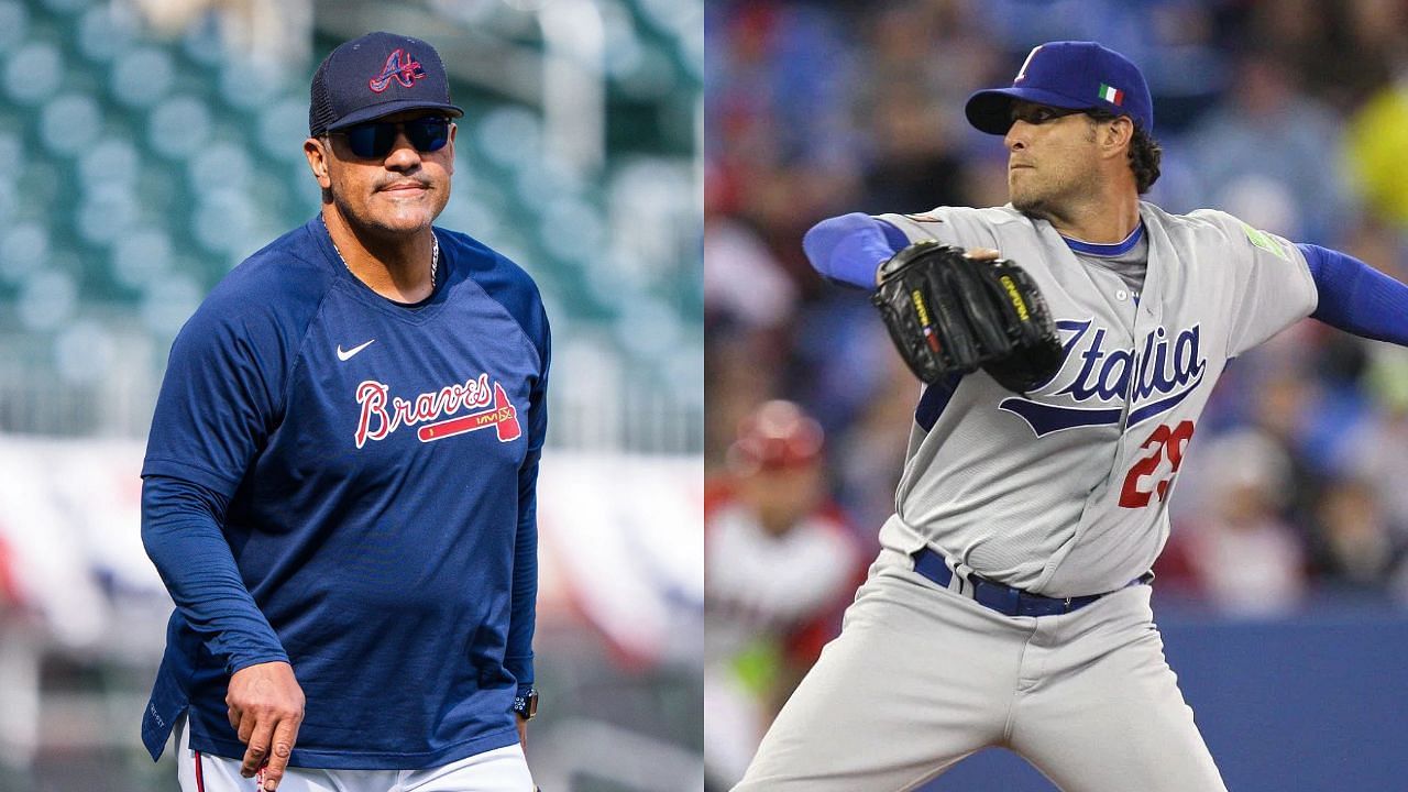 Braves coach Eddie Perez and ex-pro Dan Serafini were both involved in MLB controversies this week (Getty)