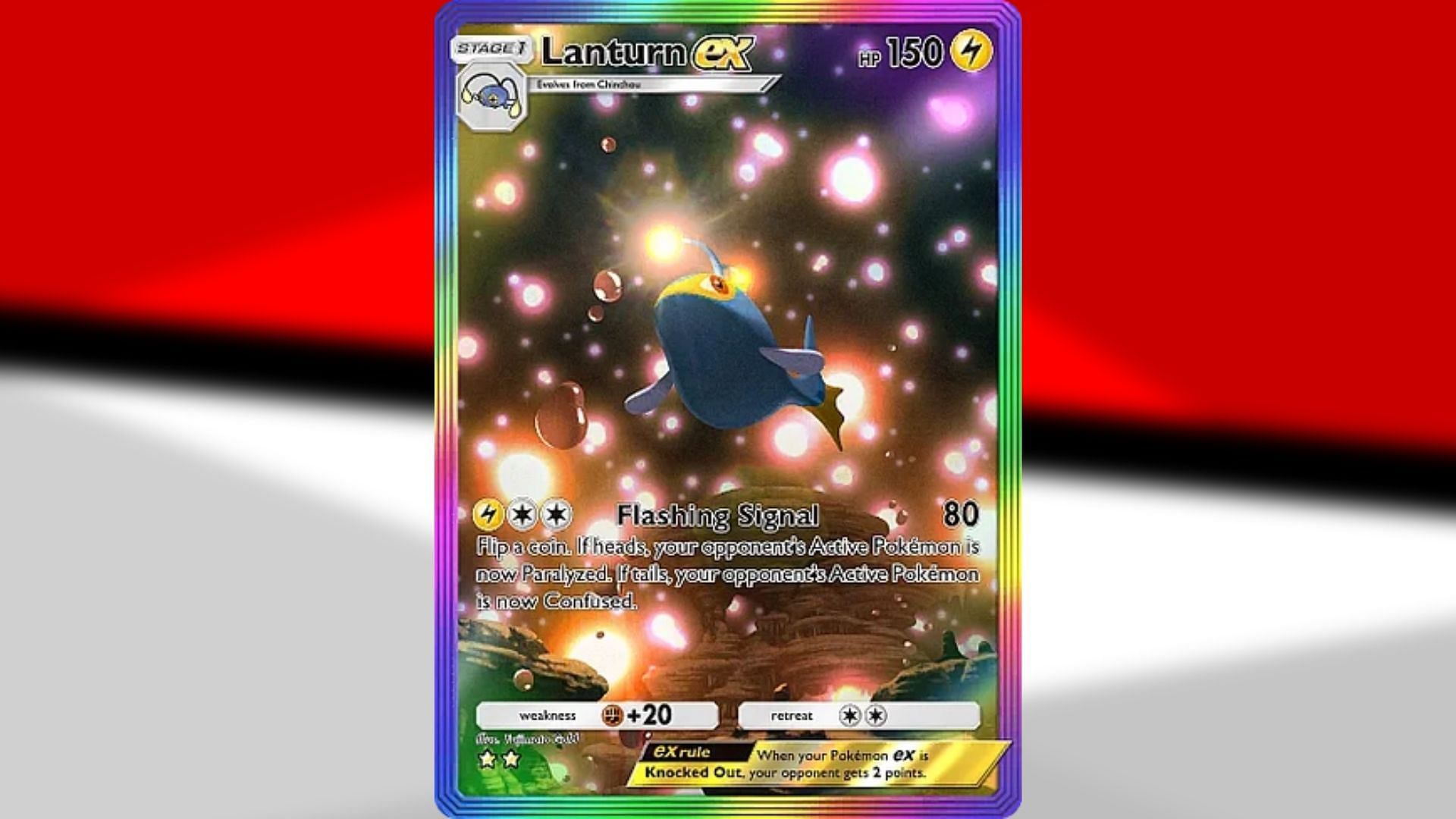 Lanturn ex Special Art Rare from Wisdom of Sea and Sky (Image via TPC)