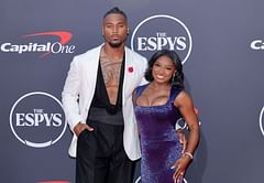 Simone Biles' cheeky message for husband Jonathan Owens leaves him gushing