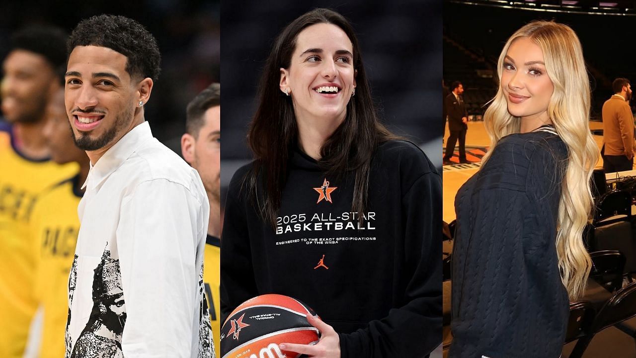 Caitlin Clark cheers on Tyrese Haliburton&rsquo;s next chapter after glitzy proposal to Jade Jones at Iowa