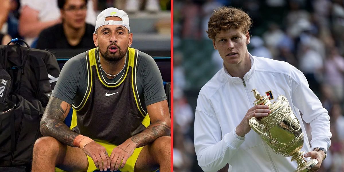 Nick Kyrgios (left), Jannik Sinner (right), Sources: Getty