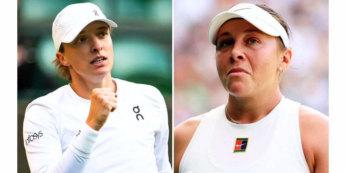 Iga Swiatek (L) and Amanda Anisimova (R) (Image Source: Getty)