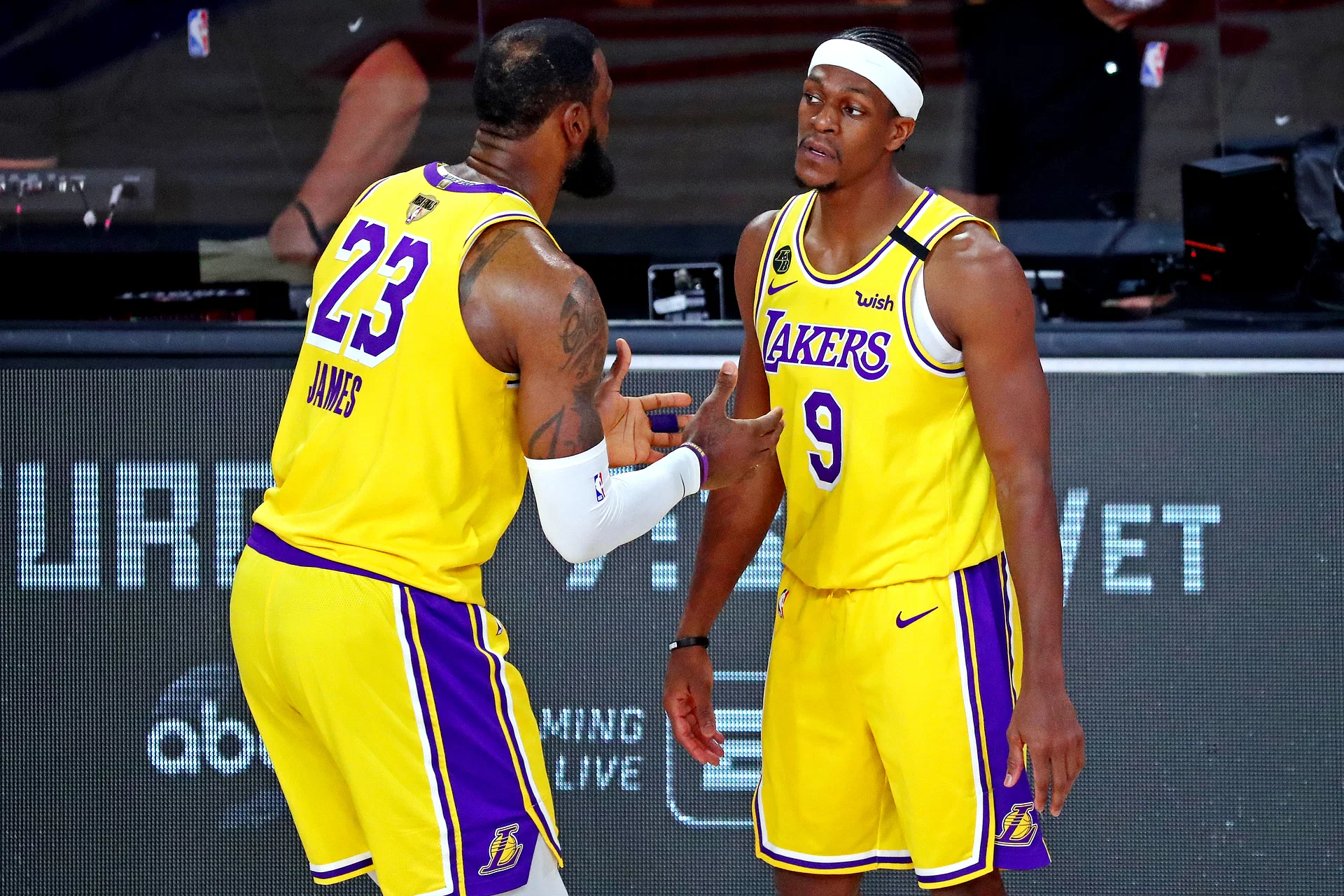 Rajon Rondo explains why NBA championship with LeBron James and Lakers was more special than Celtics title. (Photo: IMAGN)