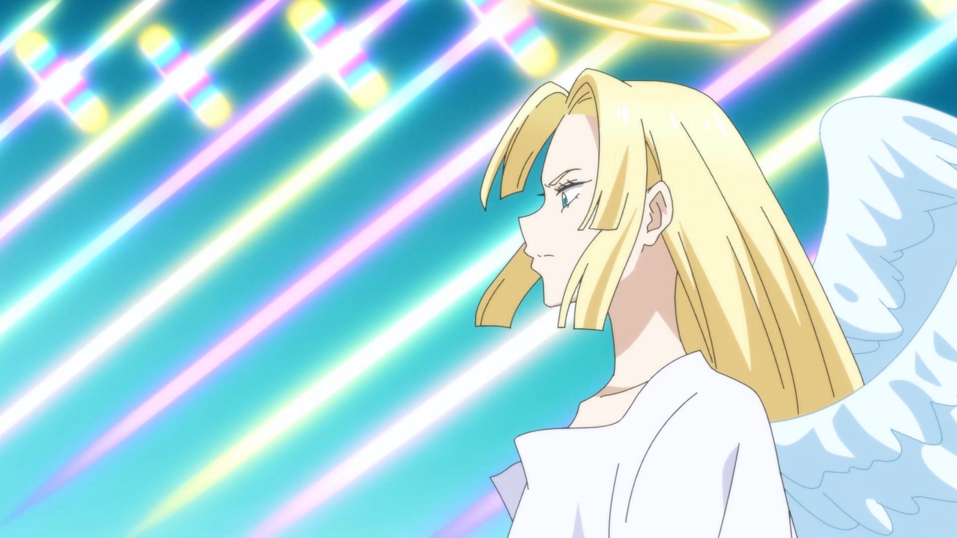 The blond-haired being in I Was Reincarnated as the 7th Prince season 2 episode 1 (Image via Tsumugi Akita Animation Lab)