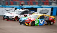 Brad Keselowski (2) and Kyle Busch (18) at Phoenix Raceway, 2020. Source: Imagn