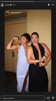 Image via Azzi Fudd's Instagram story.