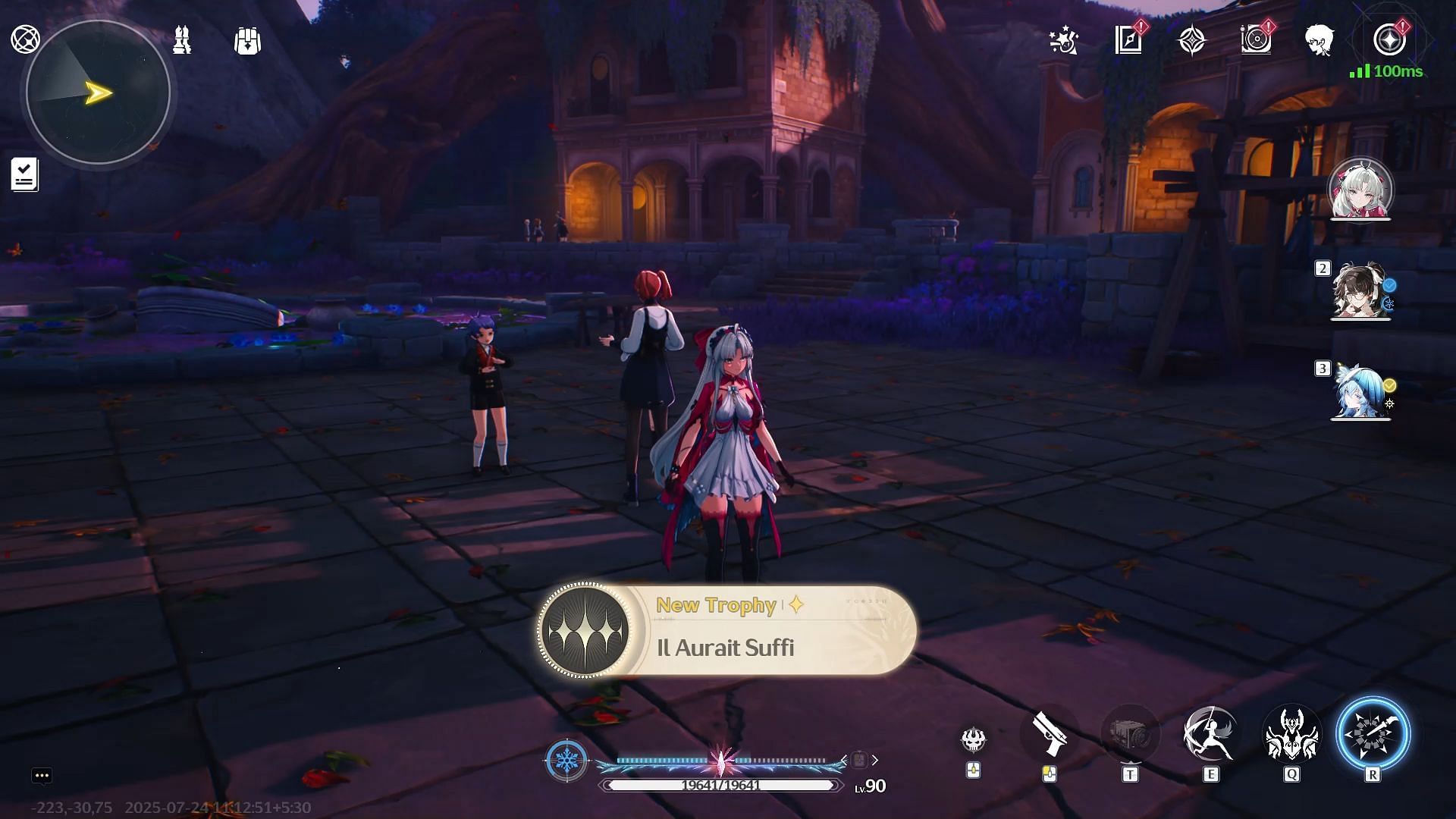 Enter Lost Beyond again to unlock Il Aurait Suffi trophy (Image via Kuro Games)