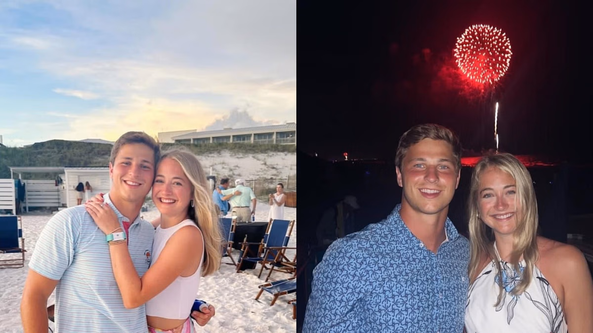 Texas star Michael Taaffe and GF Charlotte take on hiking in Whiteside Mountain, North Carolina ahead of 2025 CFB season
