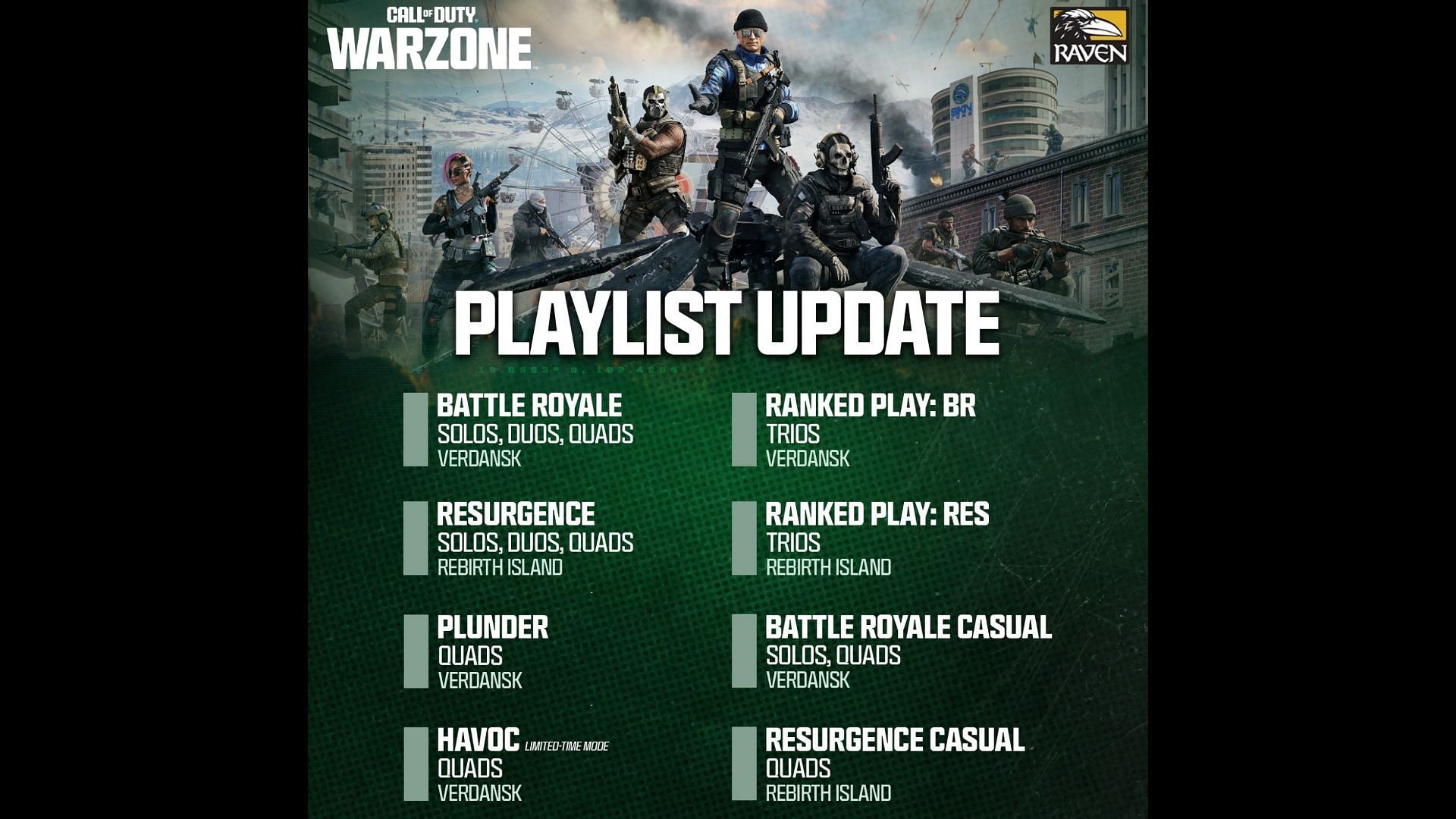 The new playlist update with Season 4 Reloaded (Image via Activision)