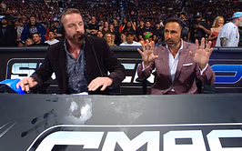 [WATCH] Joe Tessitore almost taken out by top female star on SmackDown