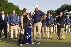 Amanda Balionis says Scottie Scheffler’s son stole the show after his Open Championship victory