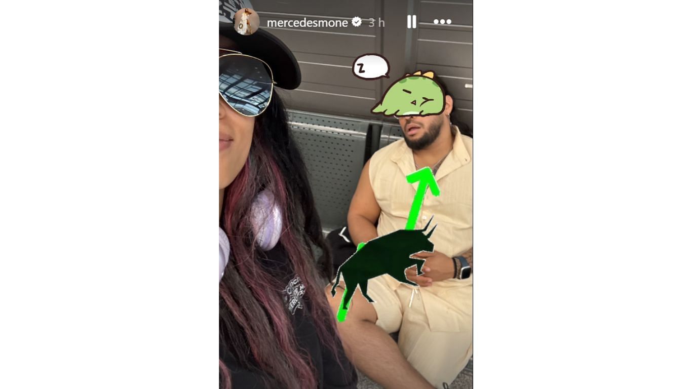 Mercedes Mone with the Beast Mortos [Credit: Screenshot from Mone&#039;s Instagram]