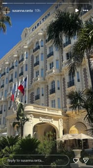 Mikko Rantanen's girlfriend Susanna's Ig Story @ susanna.ranta