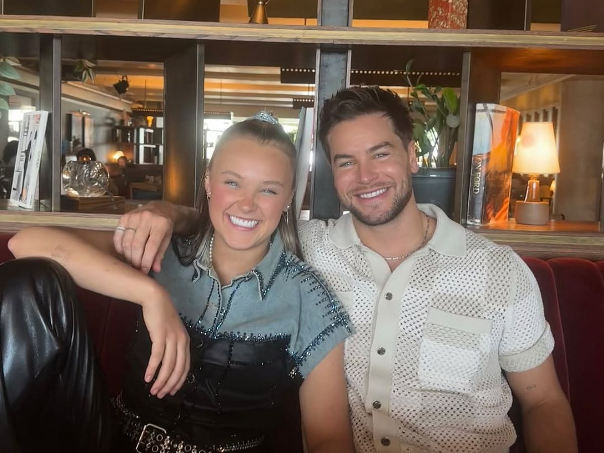 JoJo Siwa and Chris Hughes from Celebrity Big Brother (Image via Instagram/@chrishughesofficial)
