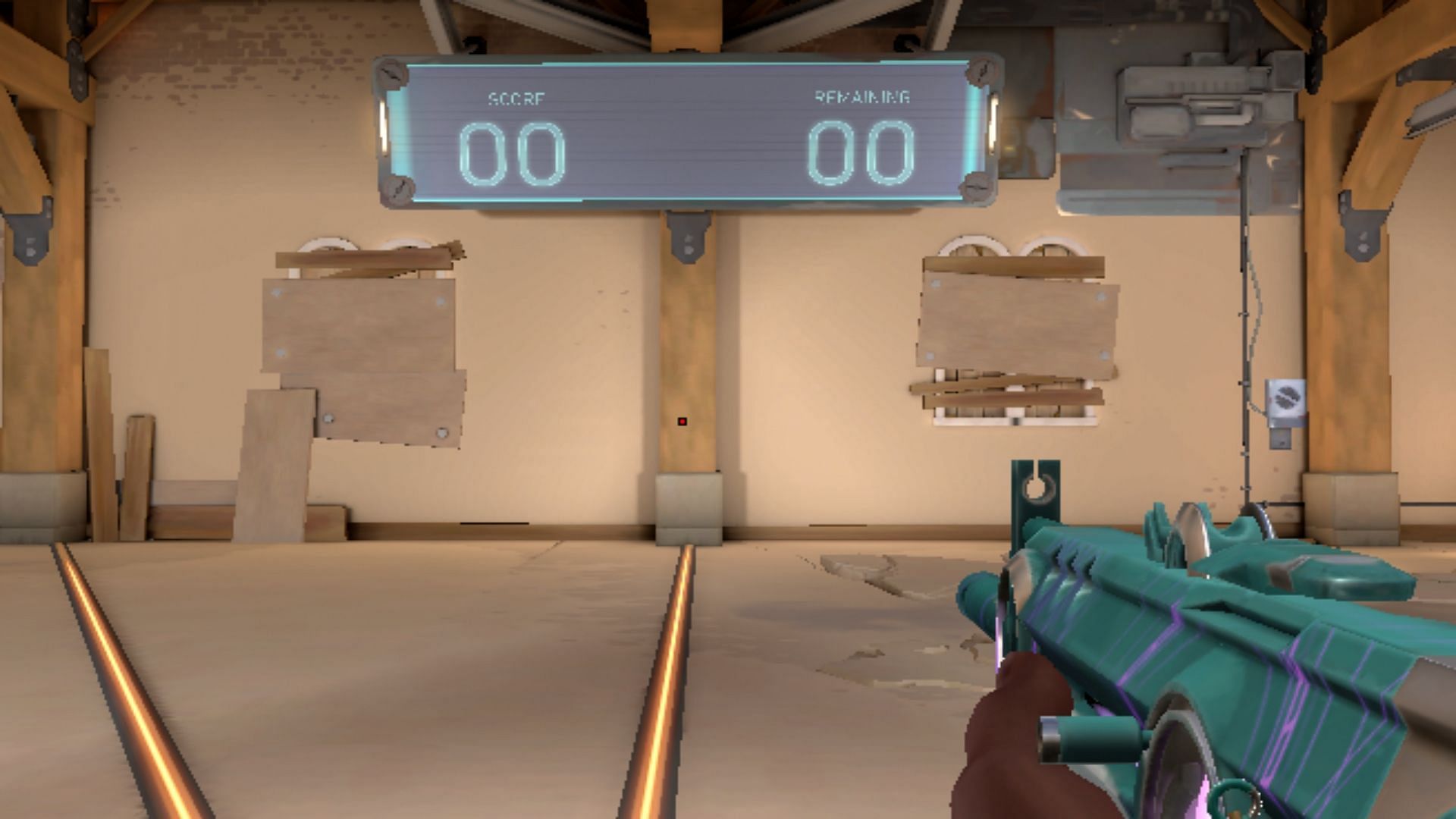 Basic red dot crosshair code in Valorant (Image via Riot Games)