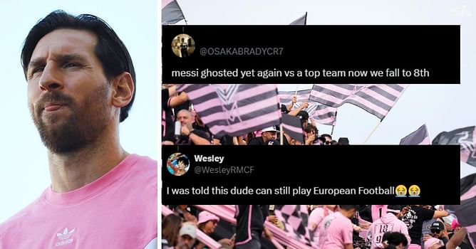 "Ghosted yet again vs a top team", "Generational stinker" - Inter Miami fans turn on Lionel Messi following 3-0 loss against Cincinnati