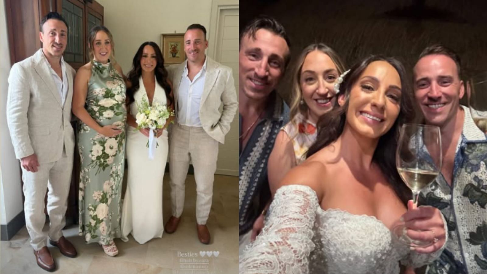 Brad Marchand and clan aura farm in identical shades and cigars on sister Rebecca