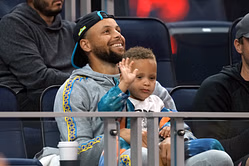 Watch: Steph Curry’s son Canon Curry’s bottle flip and fake handshake with “Dude Perfect” intern has Warriors star in stitches