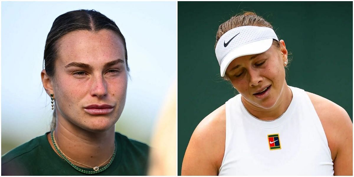 Aryna Sabalenka and Amanda Anisimova