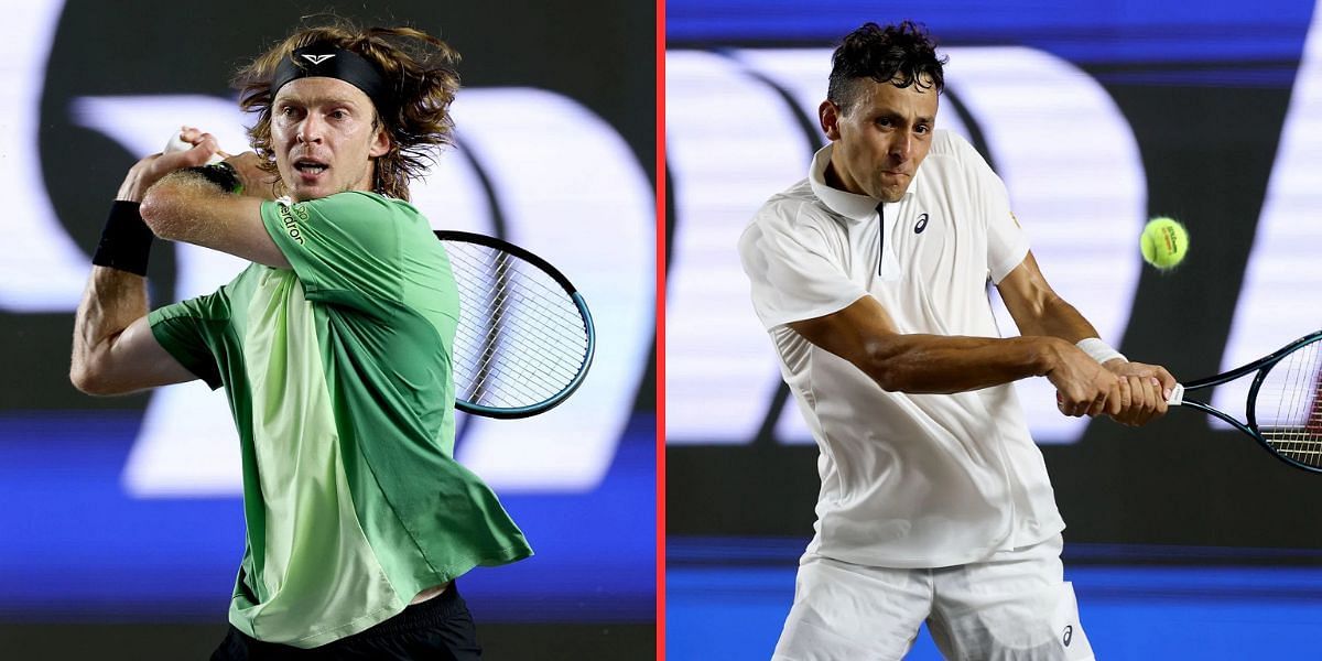 Andrey Rublev (L) and Emilio Nava (R) (Image Source: Getty)