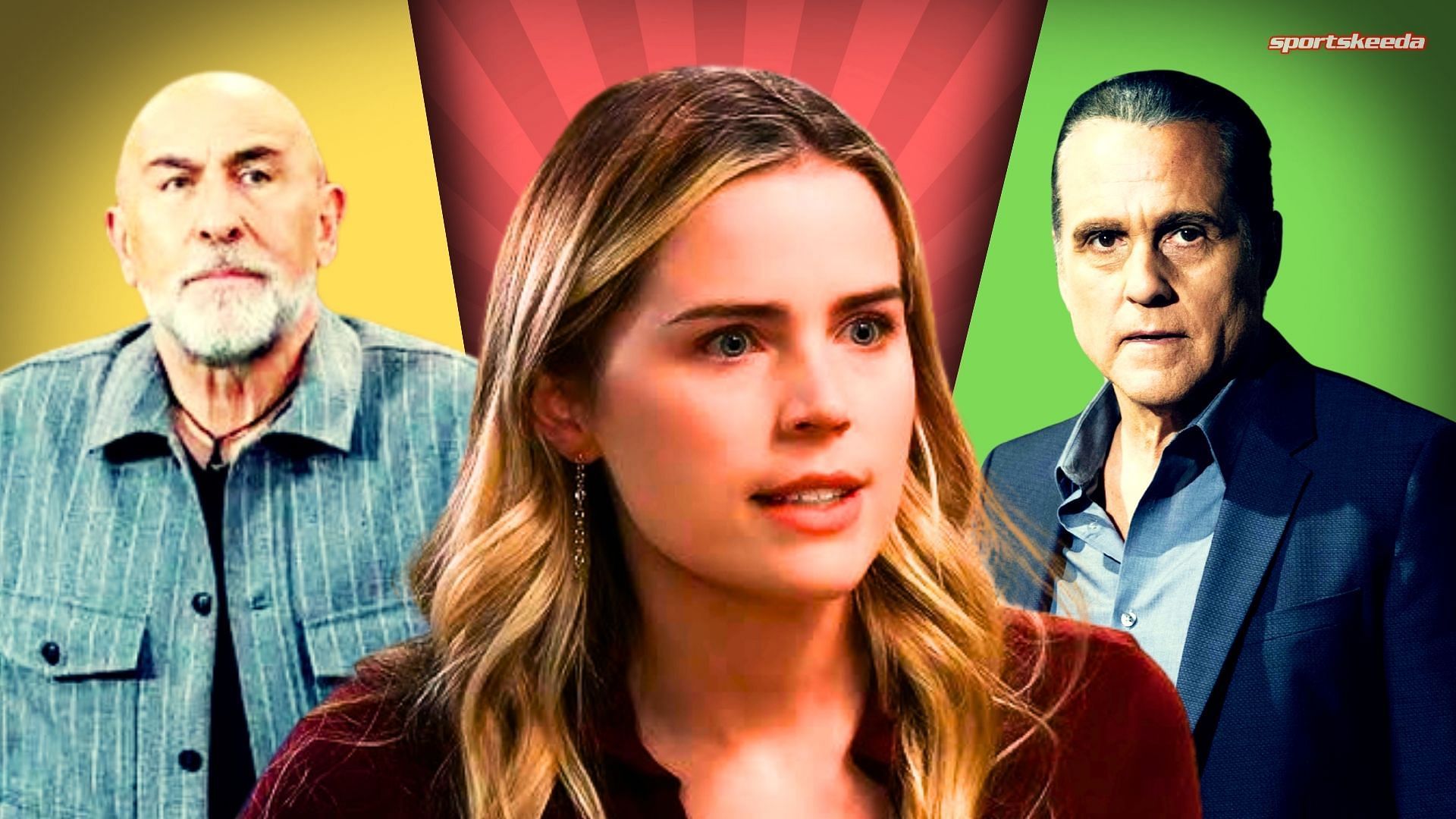Sonny, Sidwell and Sasha on General Hospital (Custom edit by Sportskeeda, Original Image [ABC])