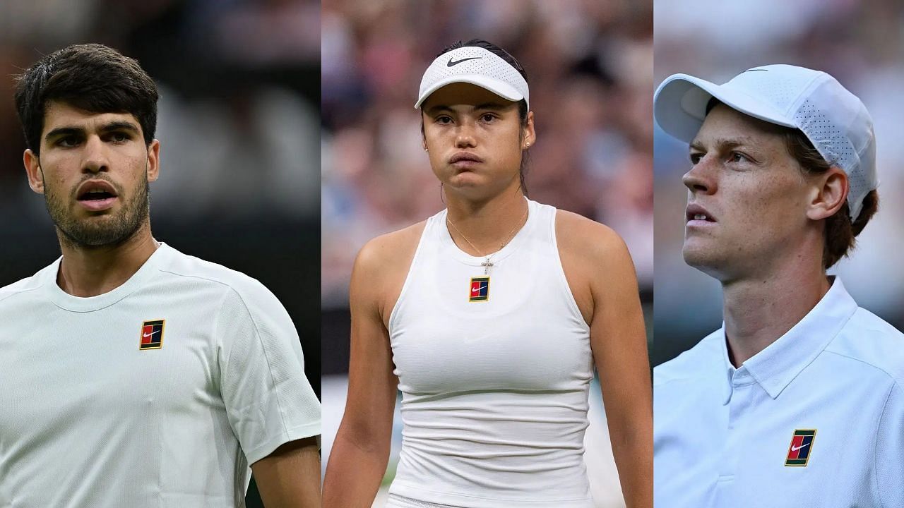 In Pictures: Carlos Alcaraz, Emma Raducanu and Jannik Sinner (Image via: All Getty)