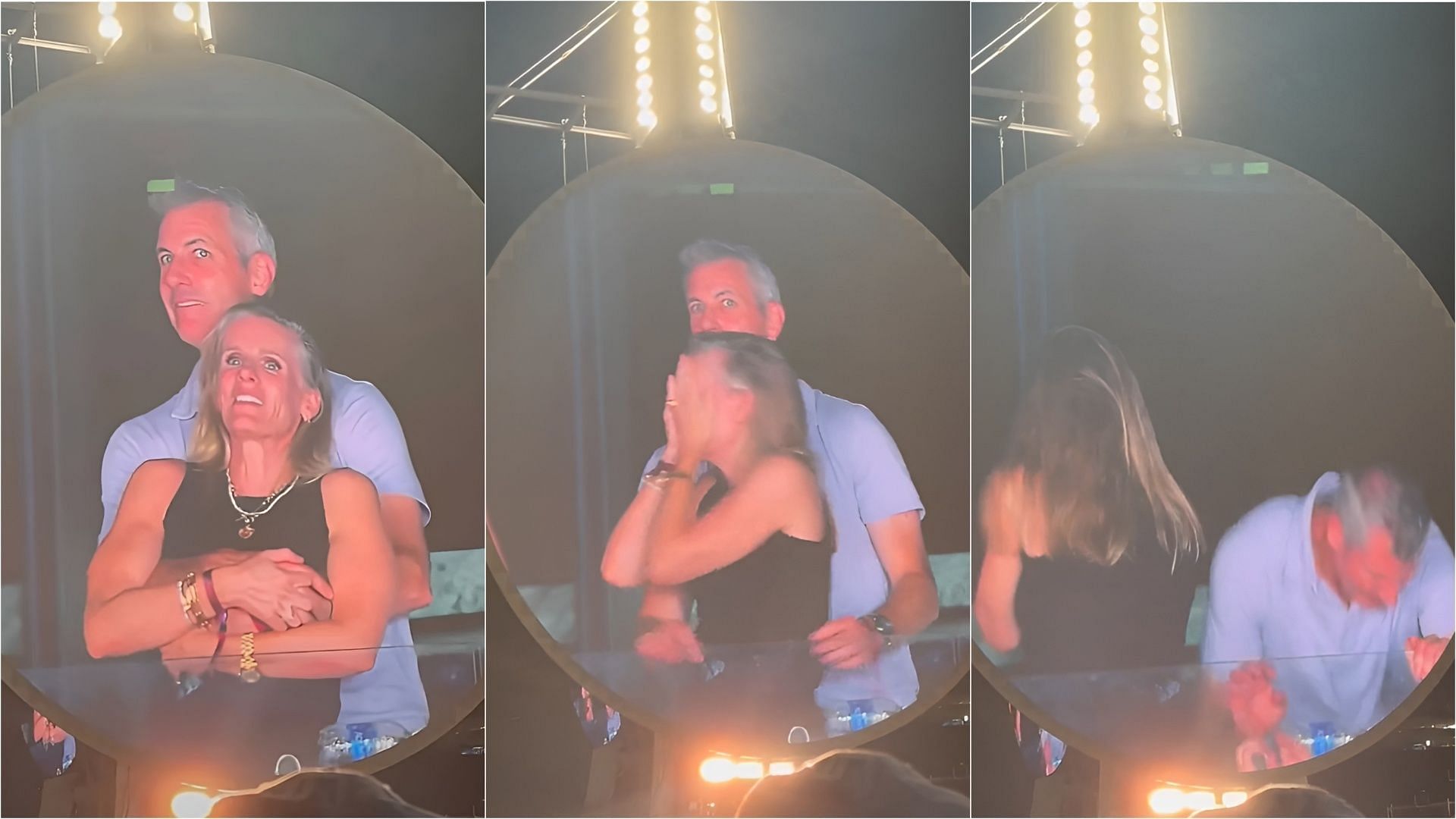 Andy Byron and Kristin Cabot during Coldplay