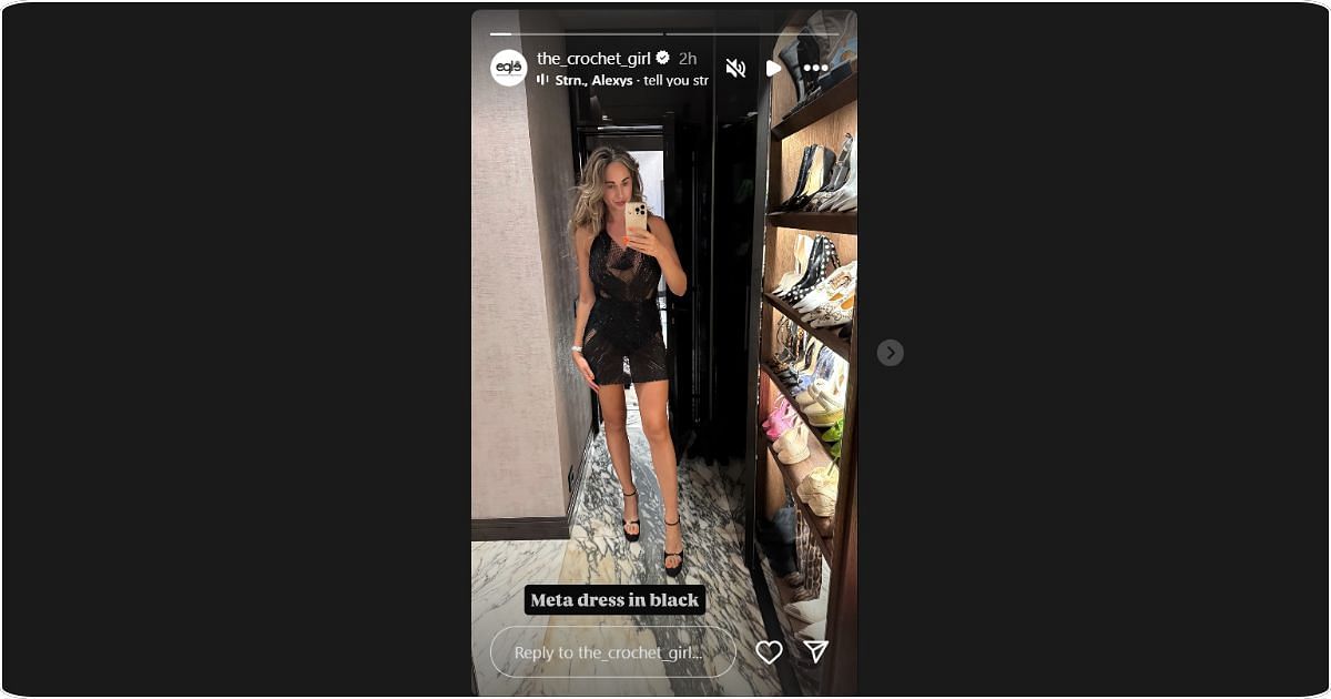Nico Hulkenberg&rsquo;s wife, Eglė Ruskyte, shared a post on Instagram. Image: @the_crochet_girl via Instagram