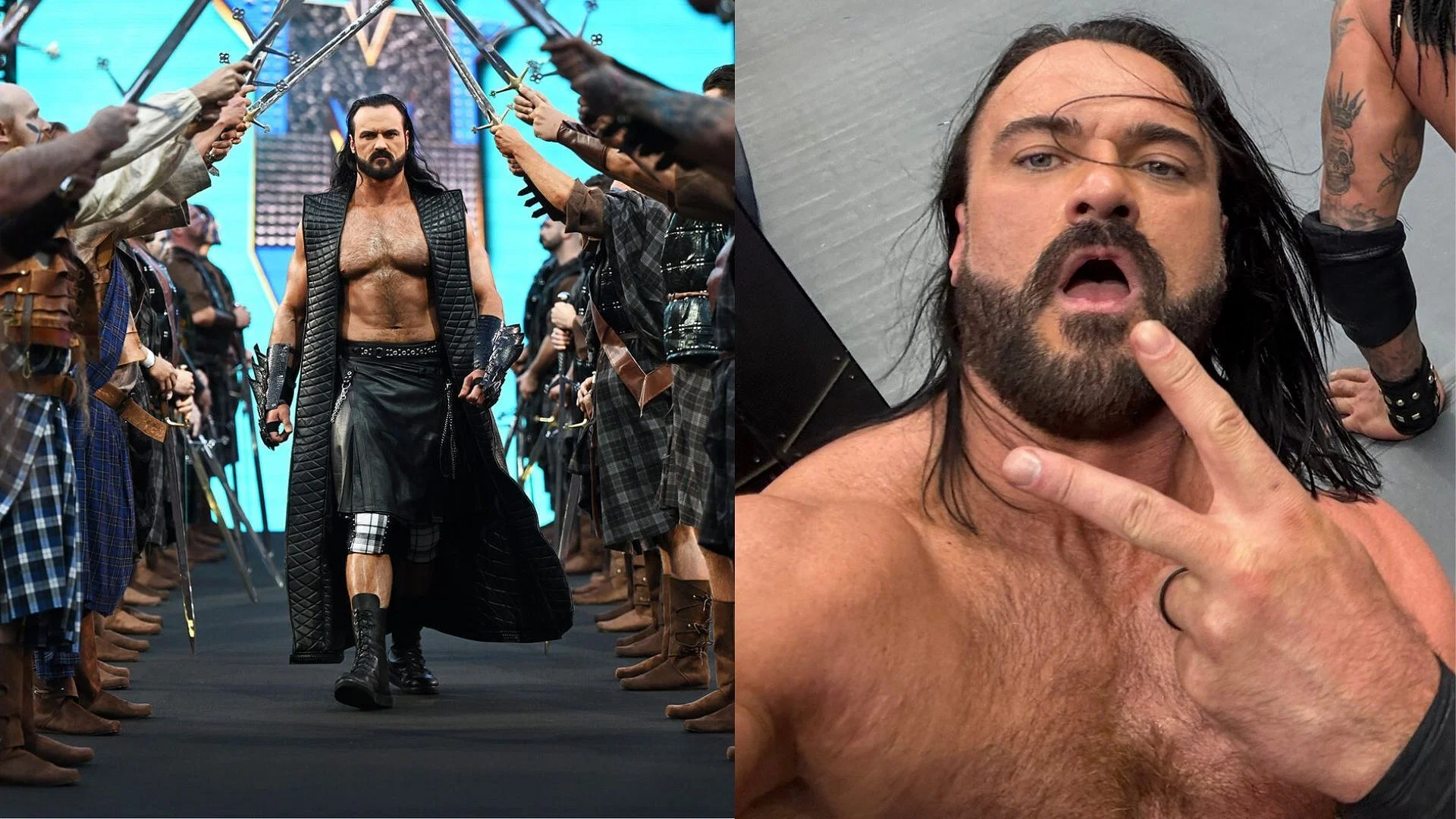 McIntyre has taken selfies at the past two WrestleMania events during his matches. [Image credits: WWE.com/ Drew McIntyre on X]