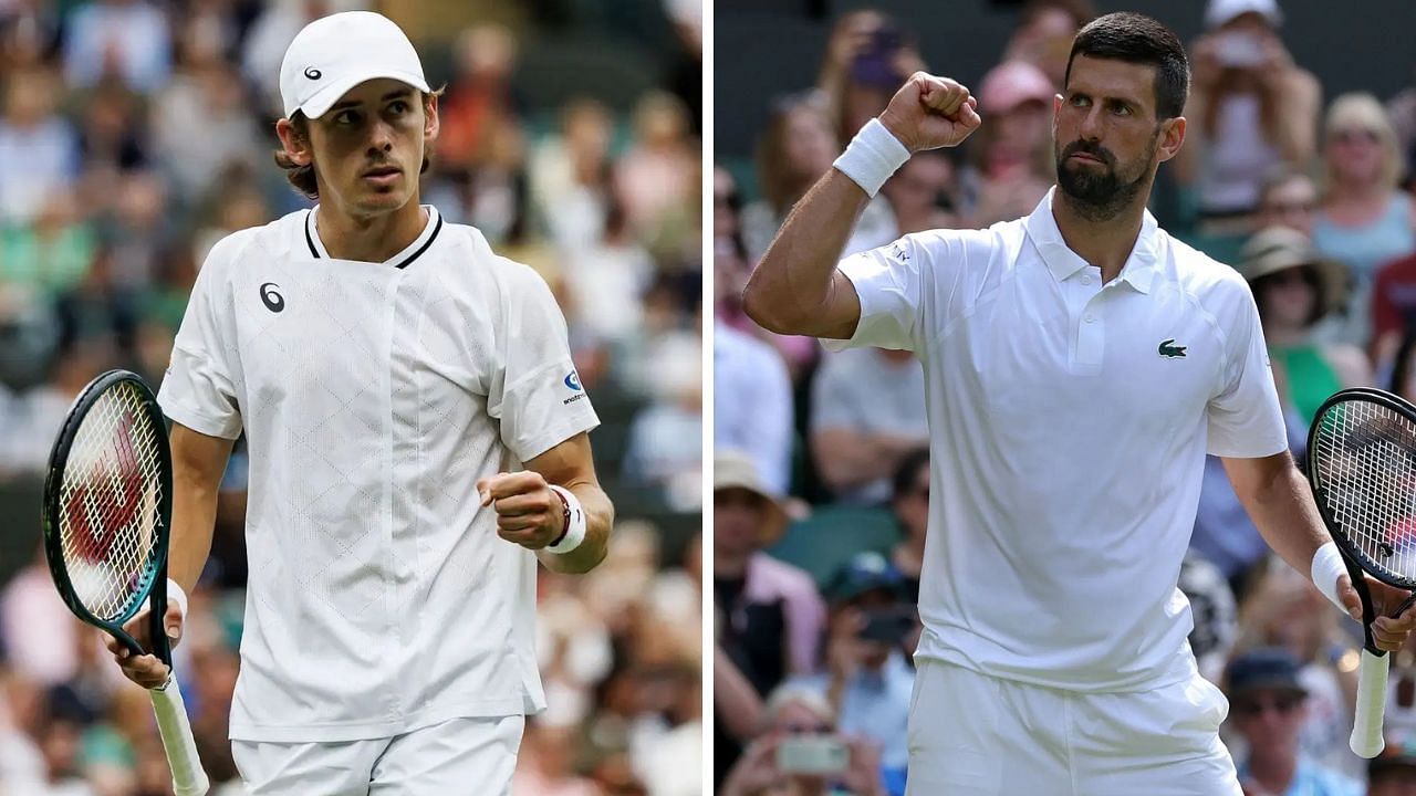 Alex de Minaur vs Novak Djokovic - Image Credits: Getty