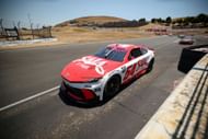 Ty Gibbs, driver of the #54 SAIA LTL Freight Toyota, drives during the NASCAR Cup Series Toyota/Save Mart 350 at Sonoma Raceway on July 13, 2025, in Sonoma, California. - Source: Getty