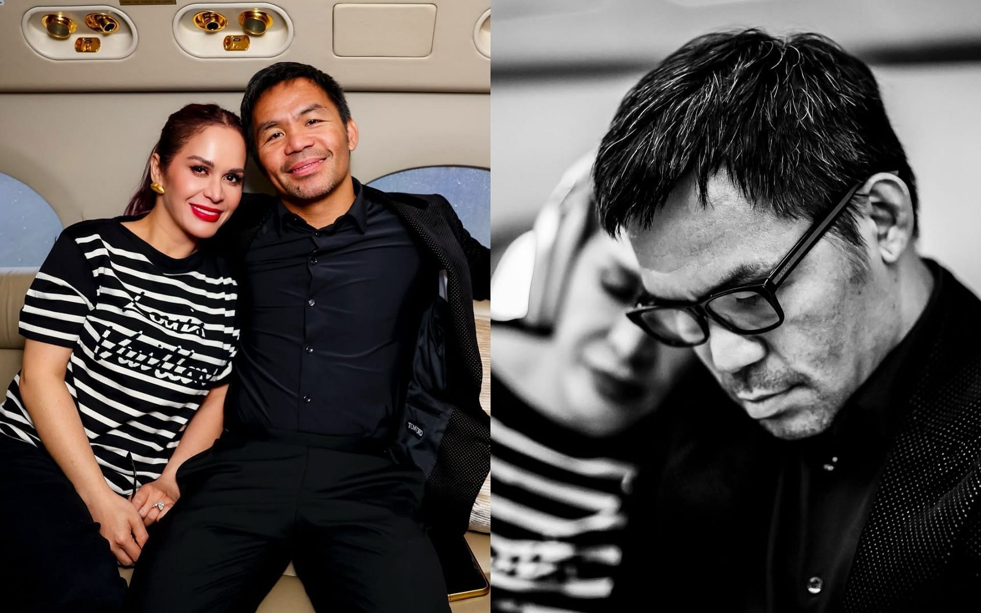Manny Pacquiao with his wife Jinkee. [Images courtesy: @jinkeepacquiao on Instagram]