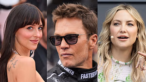 SPOTTED: Tom Brady sunbathes with swimwear-clad Dakota Johnson, Kate Hudson on luxury yacht during Ibiza getaway