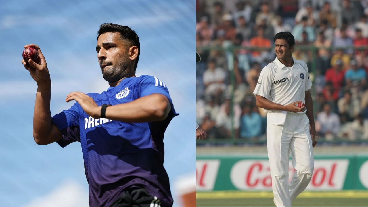 Anshul Kamboj, Anil Kumble, Manchester Test