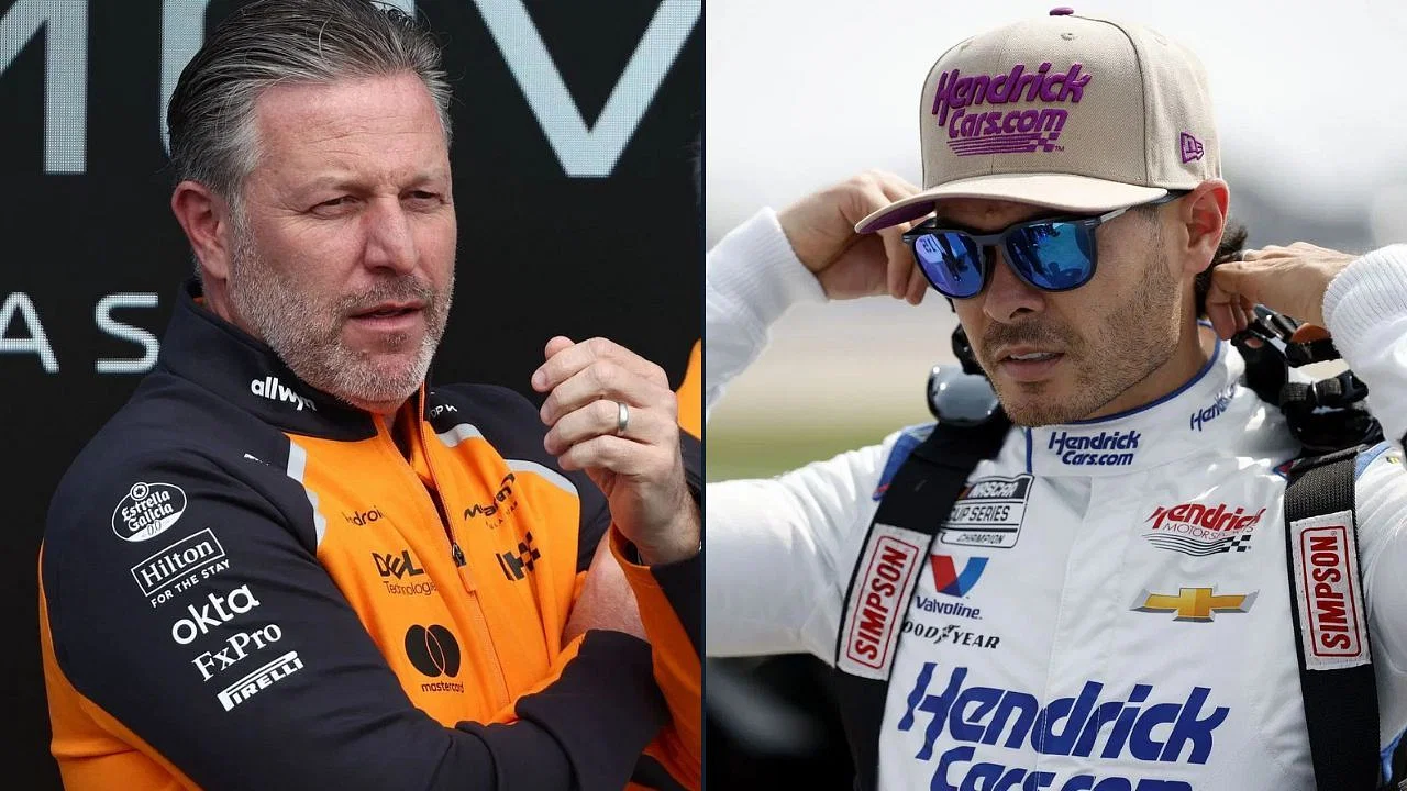 Zak Brown and Kyle Larson | Image via Getty