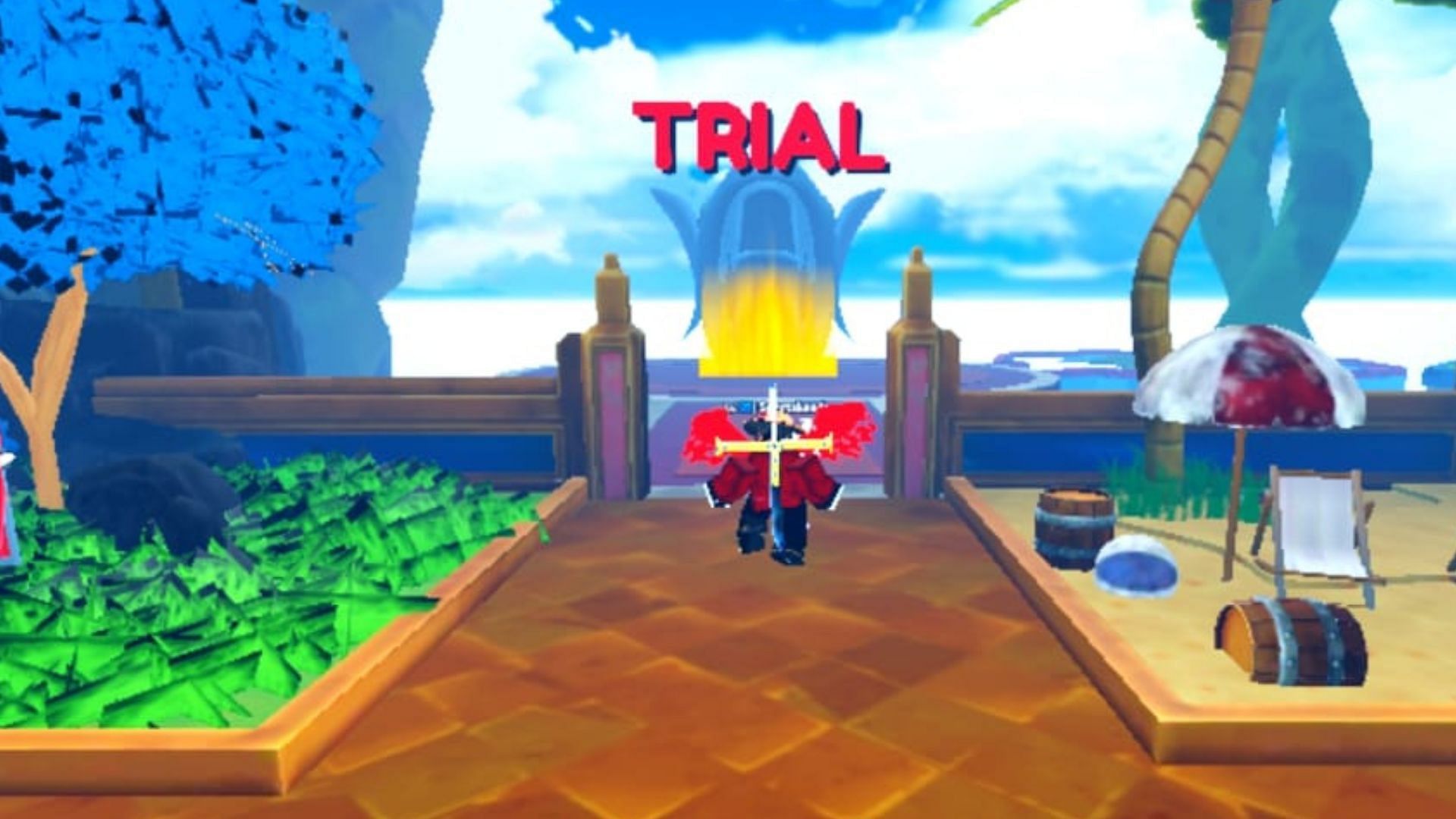 Accessing the Trial mode explained (Image via Roblox)