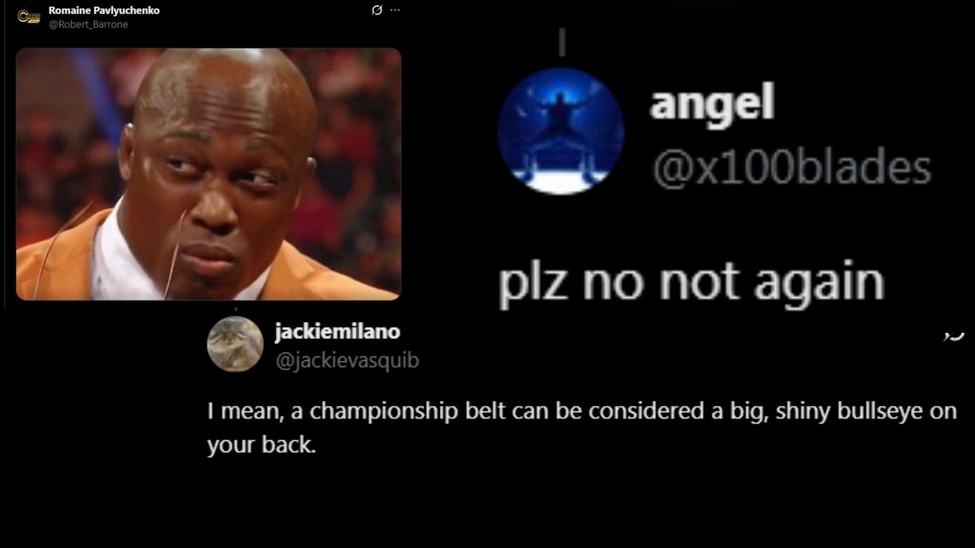 Fans react to Powerhouse Hobbs&#039; intentions to become AEW World Champion. [Images via Rockerito&#039;s X]