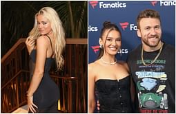 Olivia Dunne reacts as Kyle Juszczyk’s wife Kristin embraces sunset glow in bold strapless dress in Nevada