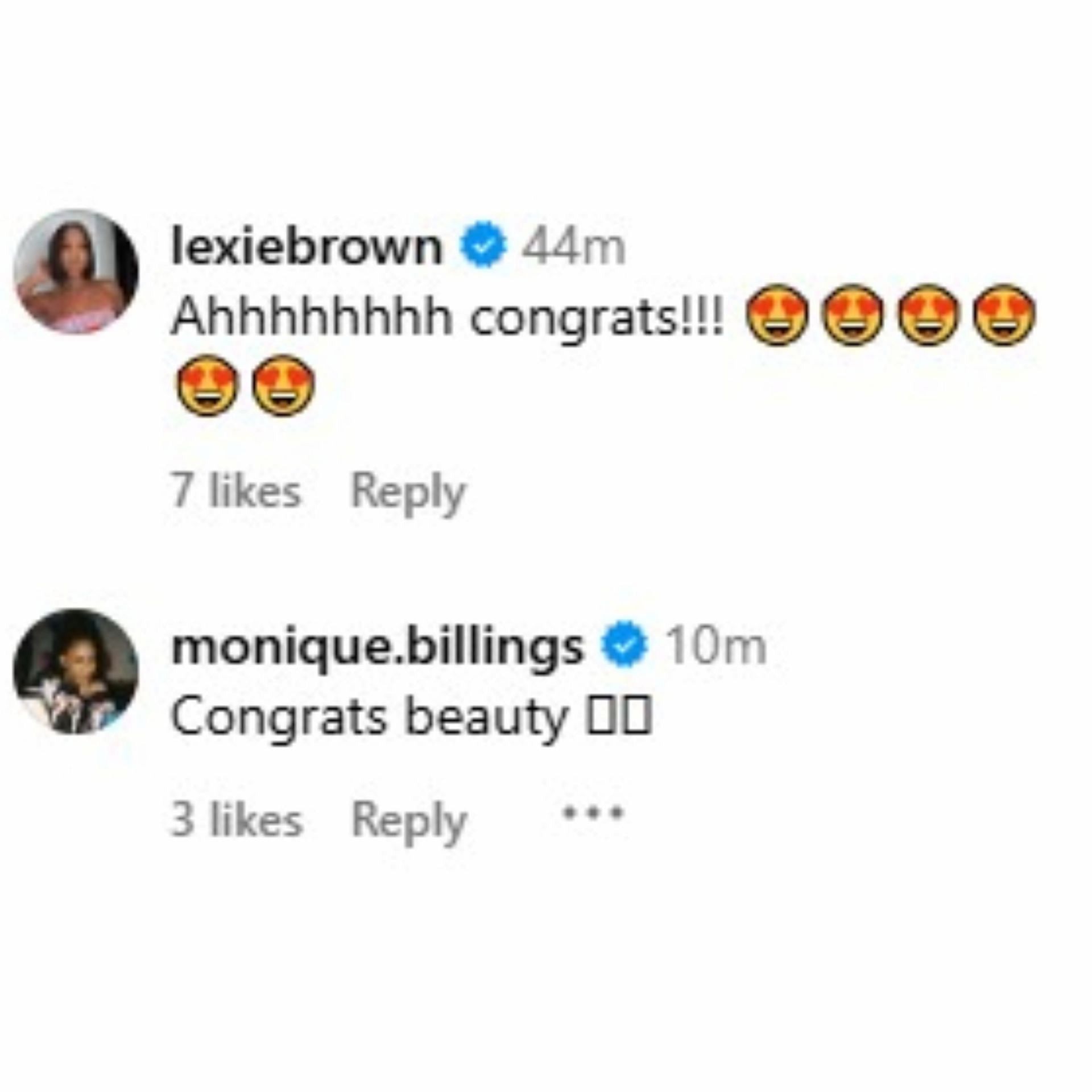 More comments from Rooks&#039; friends were left on her post.