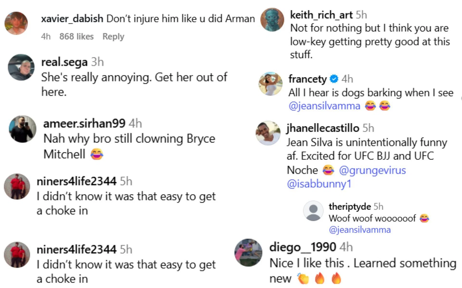 Screenshots courtesy @ninamariedaniele on Instagram]